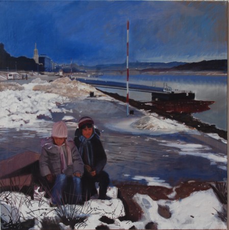 Újpesti rakpart 100x100cm